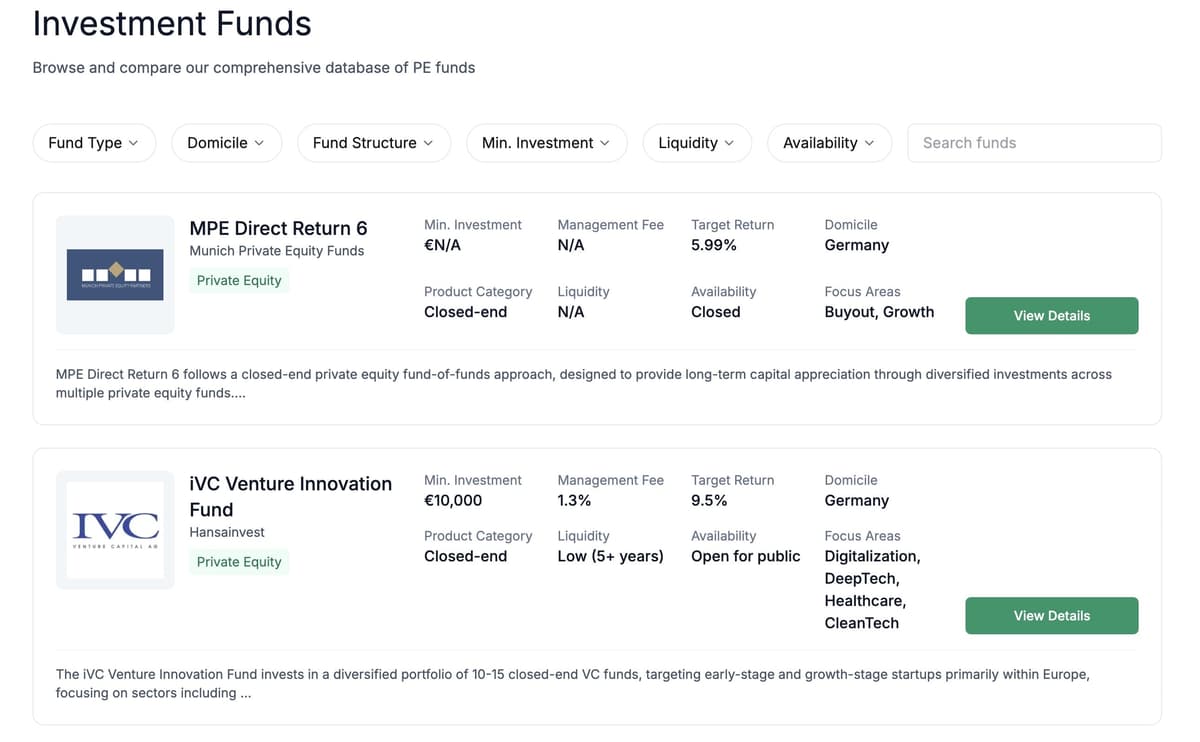 FundScouter Fund Selection