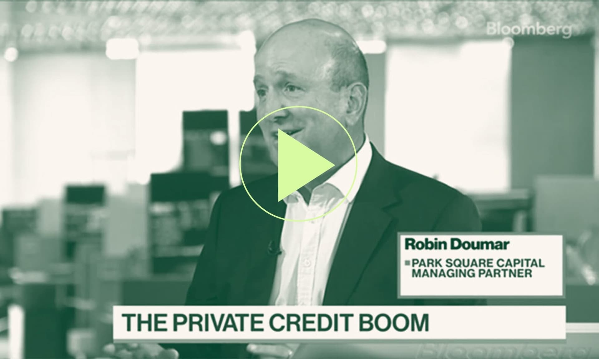 Robin Doumar Park Square Capital founder Bloomberg interview about private credit market conditions 2023