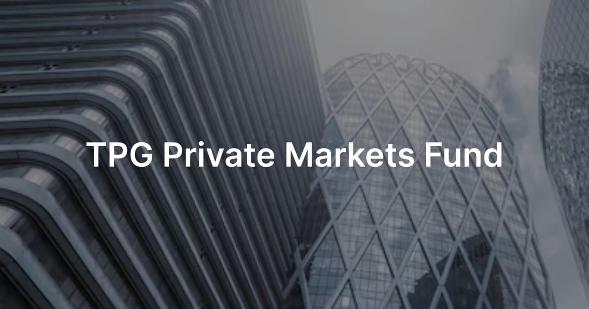 TPG Private Markets Fund banner