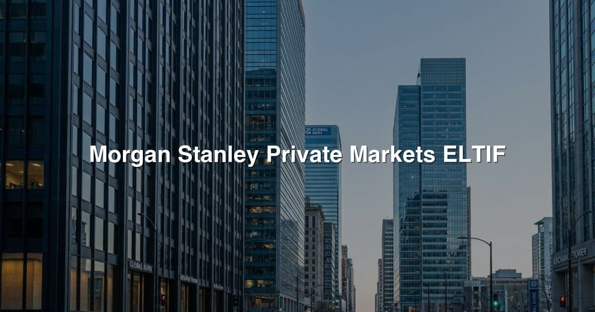 Morgan Stanley Private Markets ELTIF banner